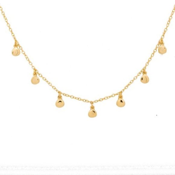 Gold Pebble Necklace - Picture 1 of 2